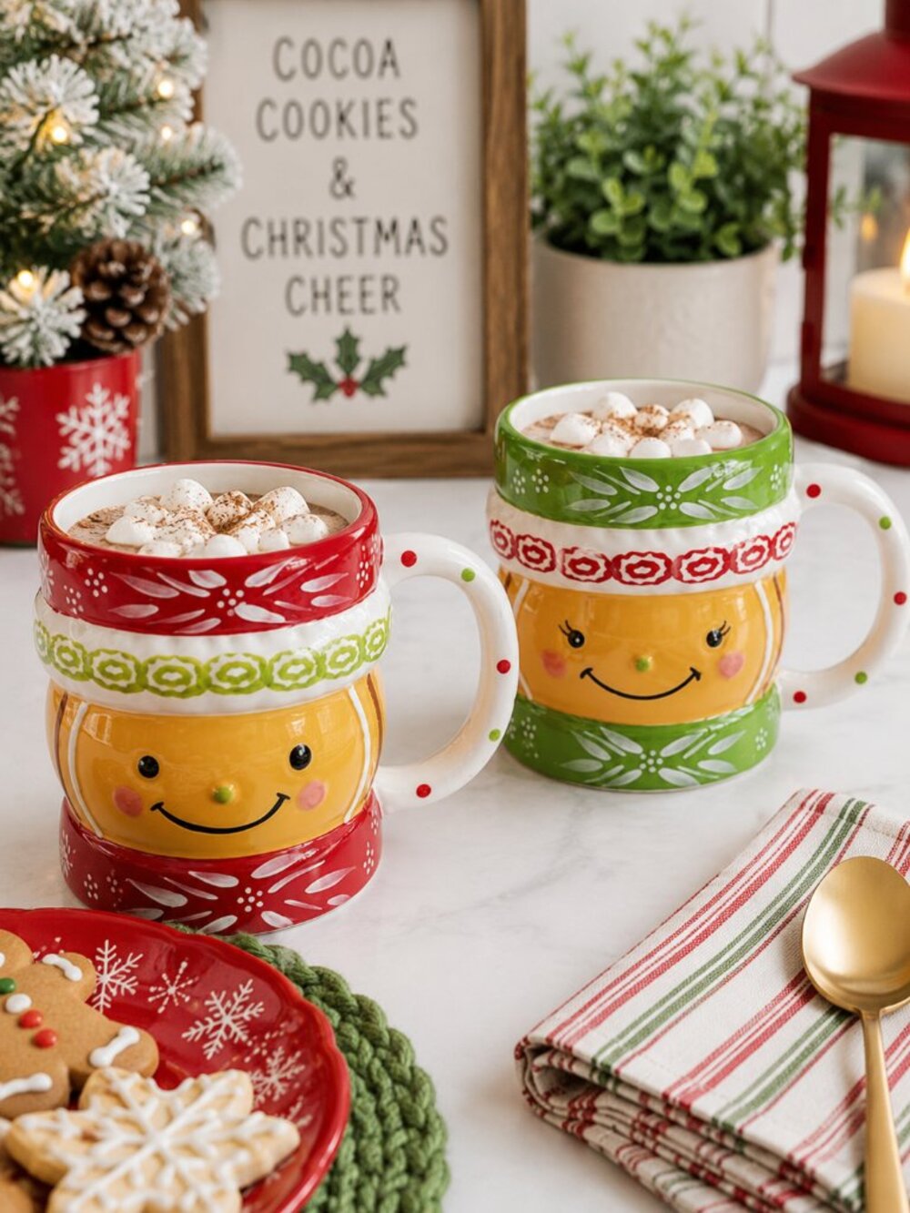 Temp-tations Character Mugs | Set of 2 | 16oz Each | Ceramic